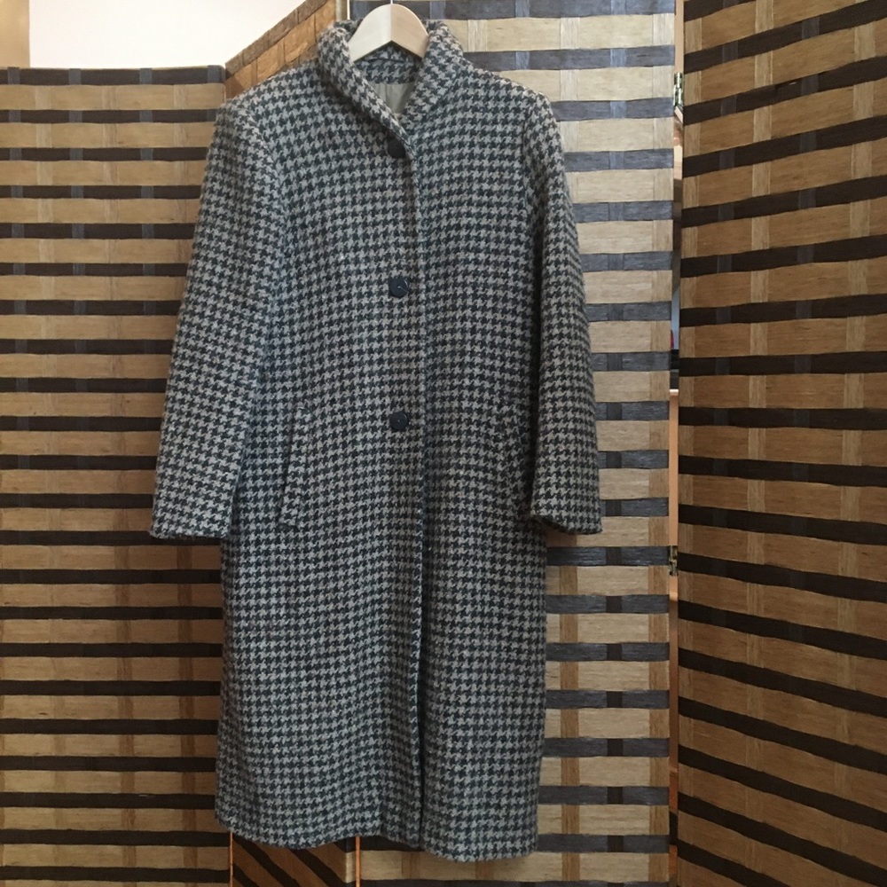 Long Duca d’Aosta Woman’s Houndstooth Coat